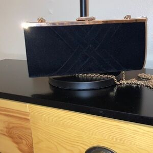 INC International Concepts Velvet Clutch